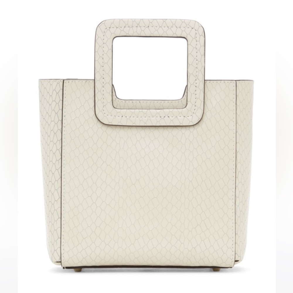 Staud Mini Shirley Snake-Effect Leather Bag